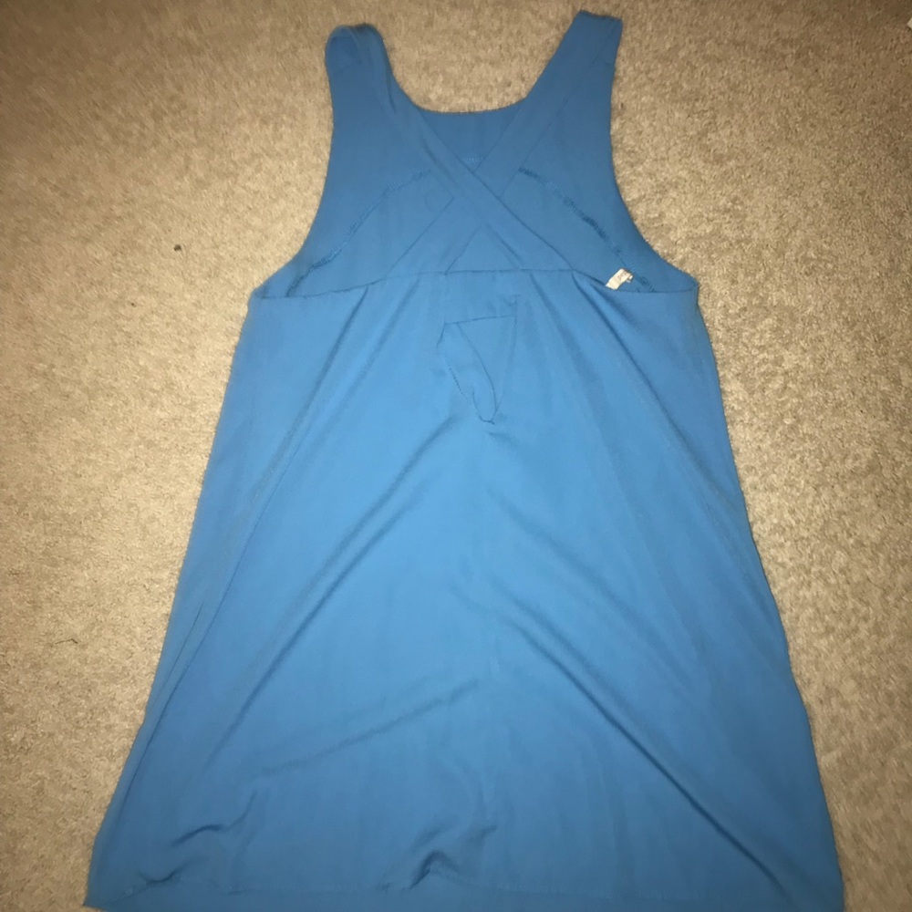 Blue criss cross back dress - Picture 2 of 2